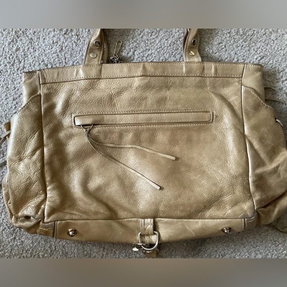 Botkier Gold Trigger Satchel Fringe Bag Handbag - Picture 4 of 16